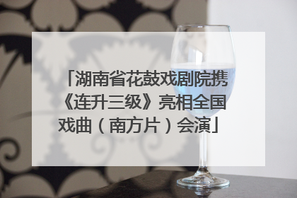 湖南省花鼓戏剧院携《连升三级》亮相全国戏曲（南方片）会演