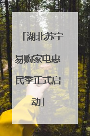 湖北苏宁易购家电惠民季正式启动