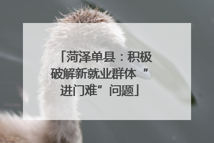 菏泽单县：积极破解新就业群体“进门难”问题