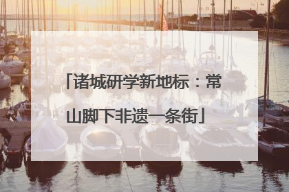 诸城研学新地标:常山脚下非遗一条街
