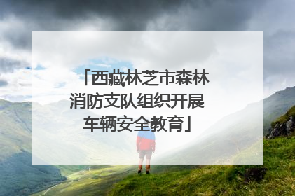 西藏林芝市森林消防支队组织开展车辆安全教育