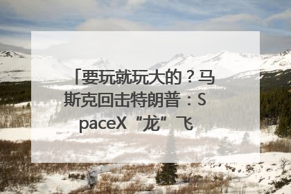 要玩就玩大的？马斯克回击特朗普：SpaceX“龙”飞船将立即退役！
