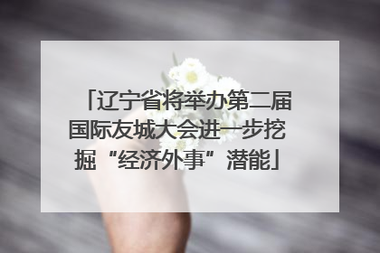 辽宁省将举办第二届国际友城大会进一步挖掘“经济外事”潜能