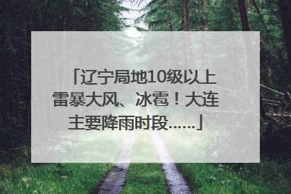辽宁局地10级以上雷暴大风、冰雹！大连主要降雨时段……