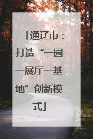 通辽市：打造“一园一展厅一基地”创新模式