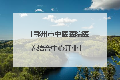 鄂州市中医医院医养结合中心开业
