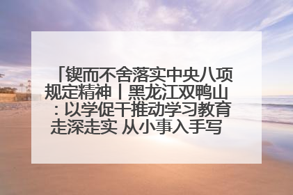 锲而不舍落实中央八项规定精神丨黑龙江双鸭山：以学促干推动学习教育走深走实 从小事入手写好“民生答卷”