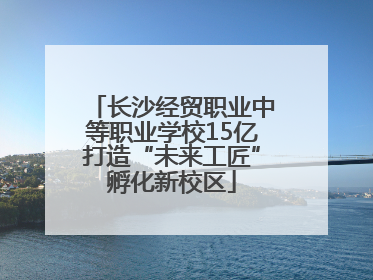 长沙经贸职业中等职业学校15亿打造“未来工匠”孵化新校区