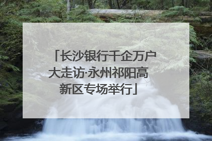 长沙银行千企万户大走访·永州祁阳高新区专场举行