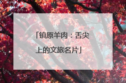 镇原羊肉：舌尖上的文旅名片