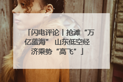 闪电评论丨抢滩“万亿蓝海” 山东低空经济乘势“高飞”