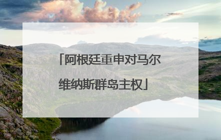 阿根廷重申对马尔维纳斯群岛主权