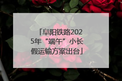阜阳铁路2025年“端午”小长假运输方案出台