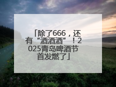 除了666，还有“酒酒酒”！2025青岛啤酒节首发燃了