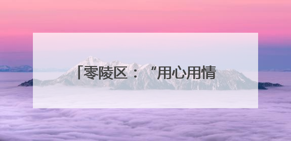 零陵区：“用心用情用力”绘就“中药香”特色小镇新画卷