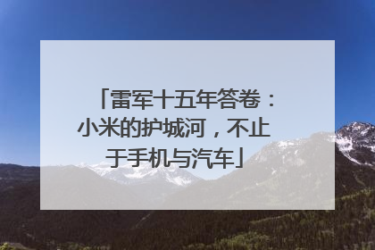 雷军十五年答卷：小米的护城河，不止于手机与汽车