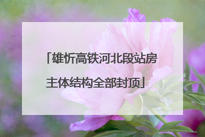 雄忻高铁河北段站房主体结构全部封顶