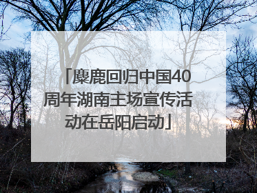 麋鹿回归中国40周年湖南主场宣传活动在岳阳启动