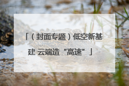 （封面专题）低空新基建 云端造“高速”