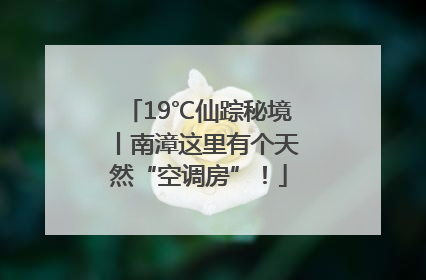 19℃仙踪秘境丨南漳这里有个天然“空调房”！