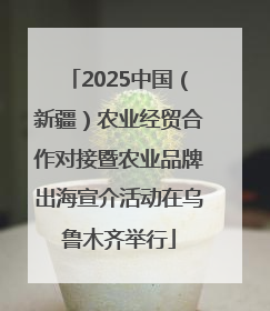 2025中国（新疆）农业经贸合作对接暨农业品牌出海宣介活动在乌鲁木齐举行