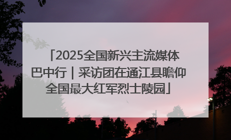 2025全国新兴主流媒体巴中行｜采访团在通江县瞻仰全国最大红军烈士陵园